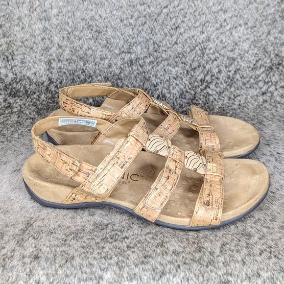 Vionic Amber Adjustable Sandal Cork Women's 7 - Picture 4 of 13